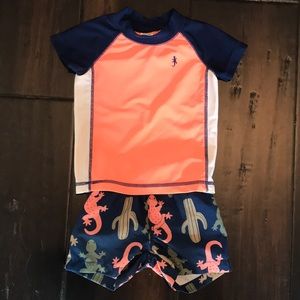Carter’s Rash Guard and Swim Trunks 6 months